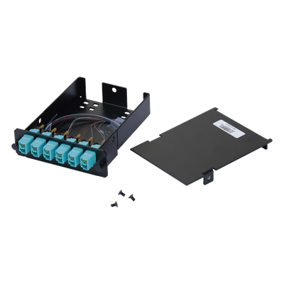 PANDUIT FCSZO-12-10P - Placa Acopladora de Fibra Óptica FAP / 12 Fibras OM3/OM4 / 6 Conectores LC Duplex / 12 Pigtails de 1 m (3.28 | SIERRA STORE