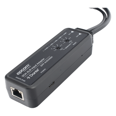 Extensor de Audio / 2 Canales XLR Balanceada/No Balanceada / Salida Digital Dante® / Latencia 1/2/5 ms / Ancho de Banda 100 Mbps / PoE | SIERRA STORE
