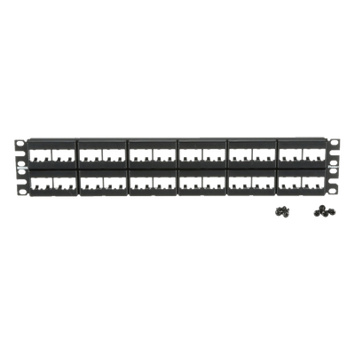 PANDUIT CPP48WBLY - Panel de Parcheo Modular / 48 Puertos / 2 UR / 19in / Plano / Sin Blindaje / Mini-Com | SIERRA STORE