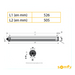 Motor Tubular Mecánico / 4 Hilos / 120 VCA / Tubo 50 mm / Persiana hasta 3 m (9.8 ft) ancho / 4 m (13.1 ft) alto / 33-60 rpm / 49 dB | SIERRA STORE