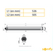 Motor Tubular Mecánico / 4 Hilos / 120 VCA / Tubo 50 mm / Persiana hasta 3 m (9.8 ft) ancho / 4 m (13.1 ft) alto / 33-60 rpm / 49 dB | SIERRA STORE