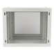 Gabinete de Pared / 9U / Profundidad 455 mm / Puerta Perforada / Carga 80 kg / Acero Reforzado / Color Blanco | SIERRA STORE