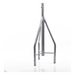 Tramo de Remate para Torre / Acero ASTM A36 / Galvanizado por Inmersión en Caliente / 3 Opresores para Pararrayos / Longitud 350 mm | SIERRA STORE