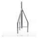 Tramo de Remate para Torre / Acero ASTM A36 / Galvanizado por Inmersión en Caliente / 3 Opresores para Pararrayos / Longitud 350 mm | SIERRA STORE