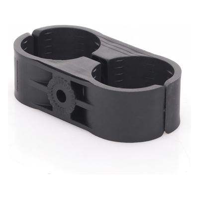 Sujetador Plástico para Cable Coaxial / 2 Cables / 2-1/4" / Ajuste 2.48 a 2.56 in (63 a 65 mm) / Montaje Varilla 3/8" o M10 | SIERRA STORE