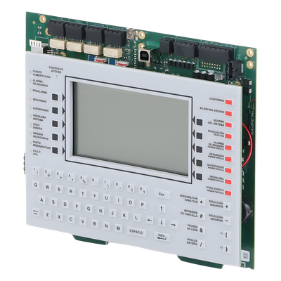 Anunciador de control de red / LCD 640 caracteres retroiluminado / Teclado QWERTY / 11 indicadores LED / 4 relés de estado / Bus ACS | SIERRA STORE