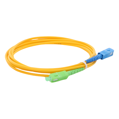 LINKEDPRO BY EPCOM LPSM3SCASCUS2 - Jumper de Fibra Óptica / Monomodo OS2 G.652D / SC/APC-SC/UPC / Simplex / 2 m (6.56 ft) / 3 mm | SIERRA STORE