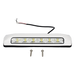 Luz de Escena LED / 6 LED / 75 lm / IP67 / 12-24 VCC / 0.1 A / 203 x 41 x 29 mm / 8 x 1.6 x 1.1 in / -30°C a +50°C / Bisel Blanco | SIERRA STORE