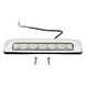 Luz de Escena LED / 6 LED / 75 lm / IP67 / 12-24 VCC / 0.1 A / 203 x 41 x 29 mm / 8 x 1.6 x 1.1 in / -30°C a +50°C / Bisel Blanco | SIERRA STORE