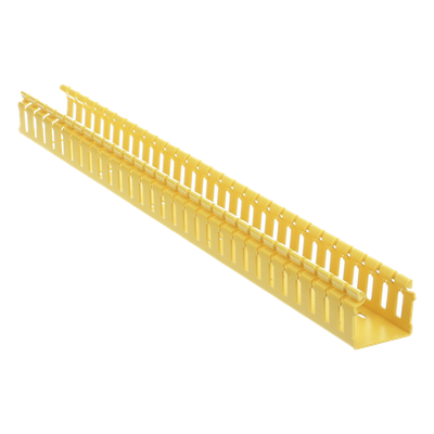 PANDUIT H2X2YL6 - Canaleta Ranurada de PVC / Tipo H con Tapa Abisagrada / 2 in Ancho x 2 in Alto / 6 ft (1.83 m) Largo / Amarillo | SIERRA STORE