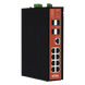 Switch Industrial Administrable PoE / 8 Puertos / PoE Mixto 24V/48V / 802.3bt 60W / -40°C a 80°C / DIN Rail | SIERRA STORE