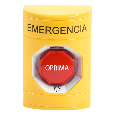 Botón de Emergencia Multifuncional / Acción Mantenida / LED Multicolor / UL/cUL/ADA / Diseño Antivandálico / Uso Interior-Exterior | SIERRA STORE