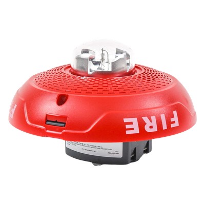 Bocina/estrobo combinado para techo / 25 o 70.7 Vrms / Candela 15 a 177 cd / 400-4000 Hz / Serie L | SIERRA STORE