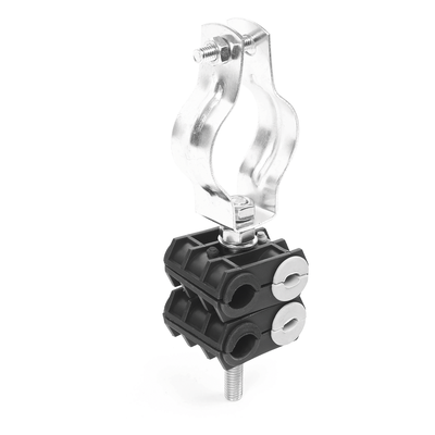 Sujetador de Cable para Torre / 4 Cables 6 a 8 mm / Abrazadera 1 1/4 in (32 mm) / Plástico Resistente / Kit con Hardware | SIERRA STORE