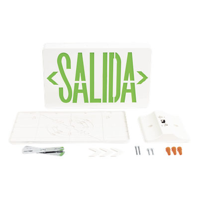 Letrero LED de Salida / Dual 120/240 VAC / Montaje Universal / Batería Ni-Cd de Respaldo / 2.0 W de Consumo / 90 min Autonomía | SIERRA STORE