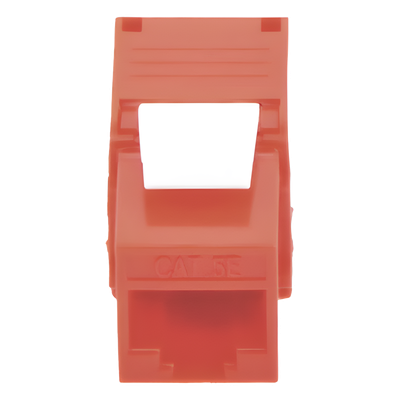 LINKEDPRO BY EPCOM LP-KJ-516-TTRD - Módulo Jack Keystone / Cat5e / Toolless / Terminación 180° / RJ45 / Sin Blindaje / Color Rojo | SIERRA STORE