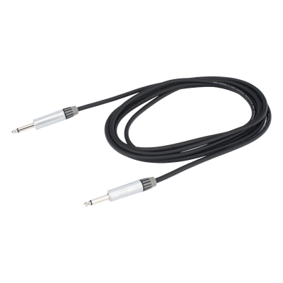Cable de Audio / Conectores 1/4 in Mono / Triple Blindaje / Cobre Puro / 3 m (9.8 ft) / Carcasa Cromada | SIERRA STORE