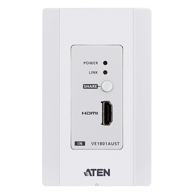 Transmisor HDMI / 4K 60Hz 4:2:0 / HDBaseT-Lite 40m / PoH / Placa de pared US / 131 pies | SIERRA STORE