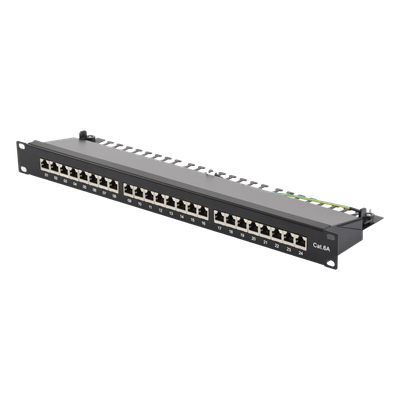 LINKEDPRO BY EPCOM LP-PP-CS-6A-24P - Panel de Parcheo / 24 Puertos / Cat6A Blindado / 1U Rack / T568A/B / 0 a 70°C | SIERRA STORE