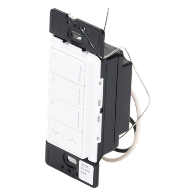 Teclado de Pared Inalámbrico RF / 3 Botones Programables / Ajuste de Intensidad Subir/Bajar / Retroiluminación LED / Acabado Satinado | SIERRA STORE