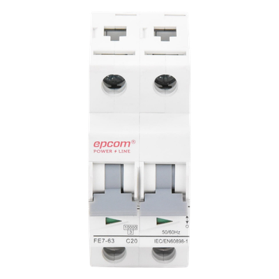 Protección Térmica 2P, 20A,  Corriente Alterna  400 Vca para Aplicación Fotovoltaica Montaje Riel DIN | SIERRA STORE