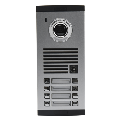Frente de Calle para Videoportero / 8 Departamentos Base / Expandible a 32 / Cableado 4 Hilos / Visión Nocturna con Luz Blanca / | SIERRA STORE