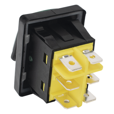 ACCESSPRO APB-03121-G - Interruptor Industrial / LED Verde / IP65 / NO-COM-NC / -40°C a 125°C / 30A / 38 x 28 x 29.5 mm | SIERRA STORE