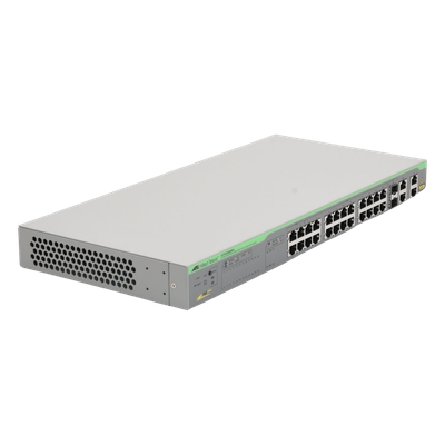 WebSmart Switch, 24 puertos PoE+ 10/100 Mbps + 2 puertos 10/100/1000 Mbps + 2 SFP Gigabit Combo, 193 W | SIERRA STORE