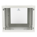Gabinete de Pared 9U / Rack 19" / Cristal Templado / Profundidad 479.5 mm / Carga 80 kg / Acero Reforzado | SIERRA STORE