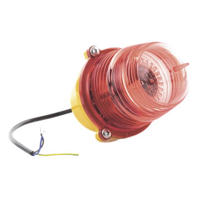EPCOM INDUSTRIAL EI-LBIB - Estrobo LED de Obstrucción / Luz Fija Roja / 75-220 Vca / IP66 / -55°C a 70°C / 32.5 cd / 100,000 h | SIERRA STORE