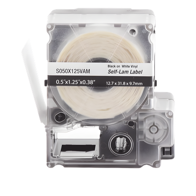 PANDUIT S050X125VAM - Casete de Etiquetas Autolaminadas / 12.7 x 31.8 mm / 200 Etiquetas / Cables 3.1 a 7 mm (0.12 a 0.28 in) / | SIERRA STORE