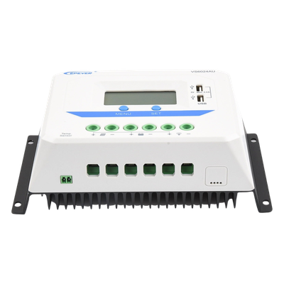 Controlador Solar PWM / 60A / 12/24V Auto / Doble USB / Pantalla LCD / VOC 50V / Tierra Positivo Común / Entrada 9V-32V | SIERRA STORE