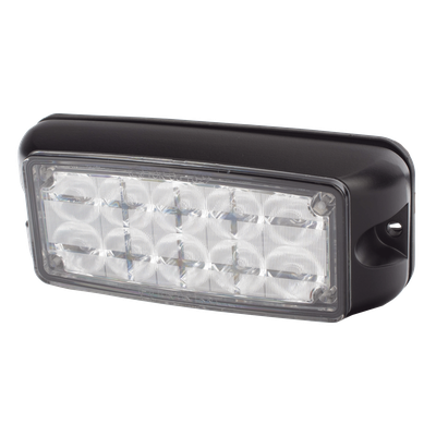 Luz LED de Advertencia / 10 LED de Alta Intensidad / Rojo/Azul / Montaje Superficial / 12-24 VDC / SAE Clase I / IP Resistente al Agua | SIERRA STORE