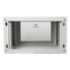 Gabinete de Pared 6U / 19" / Profundidad 455 mm (1.49 ft) / Cristal Templado / Carga 80 kg / Acero Reforzado | SIERRA STORE