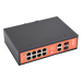 Switch PoE Industrial / 8 Puertos Gigabit + 2 SFP Combo / Extensión 250 m (820 ft) / PoE 300W / Protección 6 kV / -40°C a 80°C / | SIERRA STORE