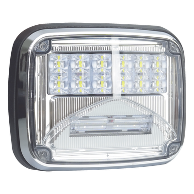 Luz de Advertencia LED / 6 LEDs Ultra Brillantes / 11 Patrones de Destello / IP67 / 12-30 VCC / 7.9" x 6.3" (20.1 x 16 cm) / Luz de | SIERRA STORE