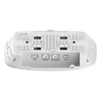 Punto de Acceso Wi-Fi 6/6E / Tri-Banda 2.4/5/6 GHz / 3 Radios SDR / 6.6 Gbps / 1,500 Clientes / PoE 802.3bt / Montaje en Techo o Plafón | SIERRA STORE