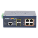 Switch Industrial Administrable Capa 2 / 4 Puertos PoE 802.3af/at Gigabit / 2 Puertos SFP 100/1000X / Anillo Redundante | SIERRA STORE