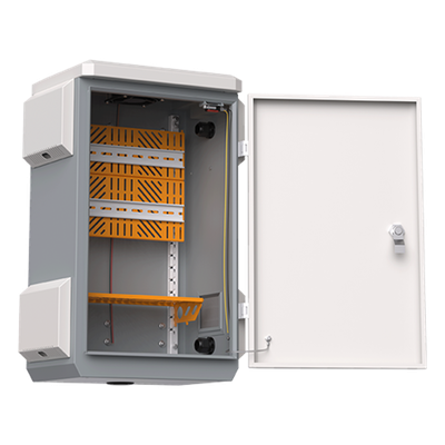 Gabinete Exterior IP55 / Acero SPCC 680 x 480 x 315 mm / Rieles DIN / 4 Placas Laterales / Microswitch | SIERRA STORE