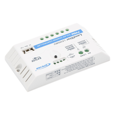 Controlador de Carga Solar PWM / 10A / 12/24V Auto / USB 5V/2A / Tierra Positivo Común / LED | SIERRA STORE