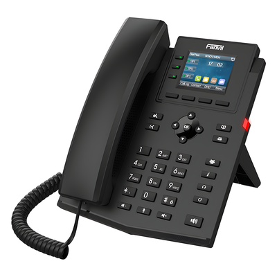 Teléfono IP 2 Hilos / 4 Cuentas SIP / Pantalla LCD 2.4 Pulgadas a Color / Conferencia 6 Vías / PoE / Voz HD / EHS | SIERRA STORE