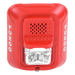 Sirena con estroboscopio / 2 hilos / 12-24 Vcd / candela 15 a 185 seleccionable / rojo con leyenda FUEGO / Serie L | SIERRA STORE