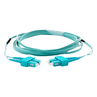 LINKEDPRO BY EPCOM LP-FOM3-SCSC-R03 - Jumper de Fibra Óptica / OM3 50/125 / SC-SC Dúplex / OFNR Riser / 2.0 mm / 3 m (9.84 ft) / Aqua | SIERRA STORE