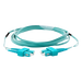 LINKEDPRO BY EPCOM LP-FOM3-SCSC-R03 - Jumper de Fibra Óptica / OM3 50/125 / SC-SC Dúplex / OFNR Riser / 2.0 mm / 3 m (9.84 ft) / Aqua | SIERRA STORE