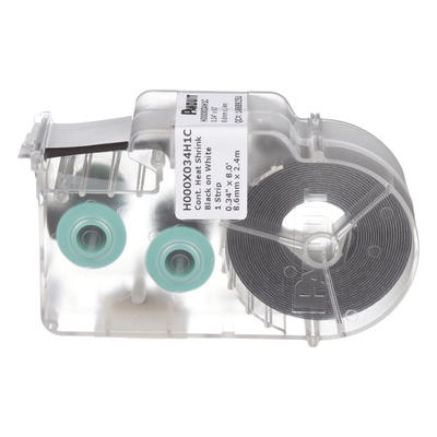 PANDUIT H000X034H1C - Casete de Etiquetas / Tubo Termocontráctil / 8.6 mm Ancho / 2.4 m (7.87 Pies) Largo / 18-12 AWG / Poliolefina | SIERRA STORE