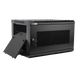 Gabinete de Pared / 6UR / 19in / 450mm Profundidad / 60kg Carga / Acero Negro | SIERRA STORE