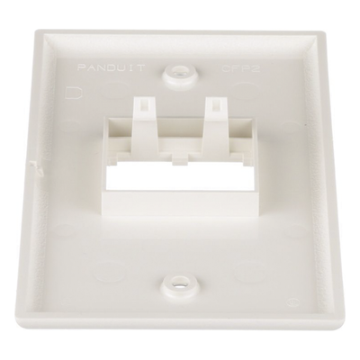 PANDUIT CFP2IW - Placa de Pared Vertical / 2 Puertos Mini-Com / 69.8 x 114.3 mm / 2.75 x 4.5 pulg. / Blanco Mate / ABS | SIERRA STORE