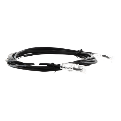 LINKEDPRO BY EPCOM LP-UT6A-300-BK28 - Cable de Parcheo Slim UTP Cat6A / 3 m (9.84 ft) / 28 AWG / 10 Gbps / RJ45 Chapado en Oro | SIERRA STORE