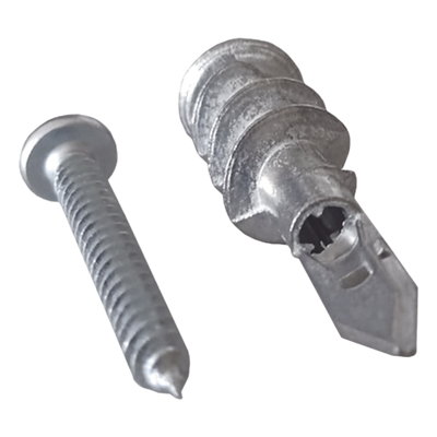 Taquete Metálico Autoperforable / Zinc / 22 kg Capacidad / 8 x 1 1/4" / Paneles de Yeso | SIERRA STORE