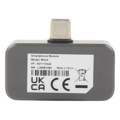 MINI2 - Cámara Termográfica Portátil para Celulares (Android) /  Conector Tipo USB - C / Lente 3.5 mm / IP40  / JPEG (Imagen) / Video | SIERRA STORE